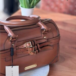 Burberry Brown Leather Shoulder Bag